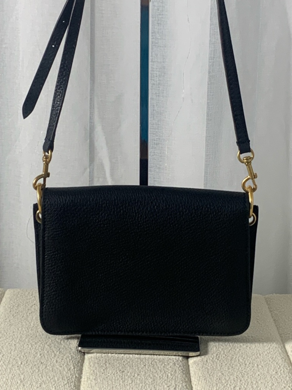 GUC Tory Burch Britten Combo Crossbody bag L 9” x H 6.5” x D 4.5” - Picture 3 of 9
